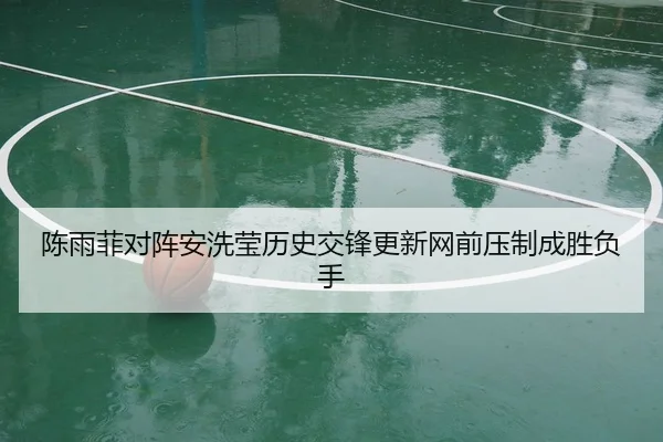 陈雨菲对阵安洗莹历史交锋更新网前压制成胜负手